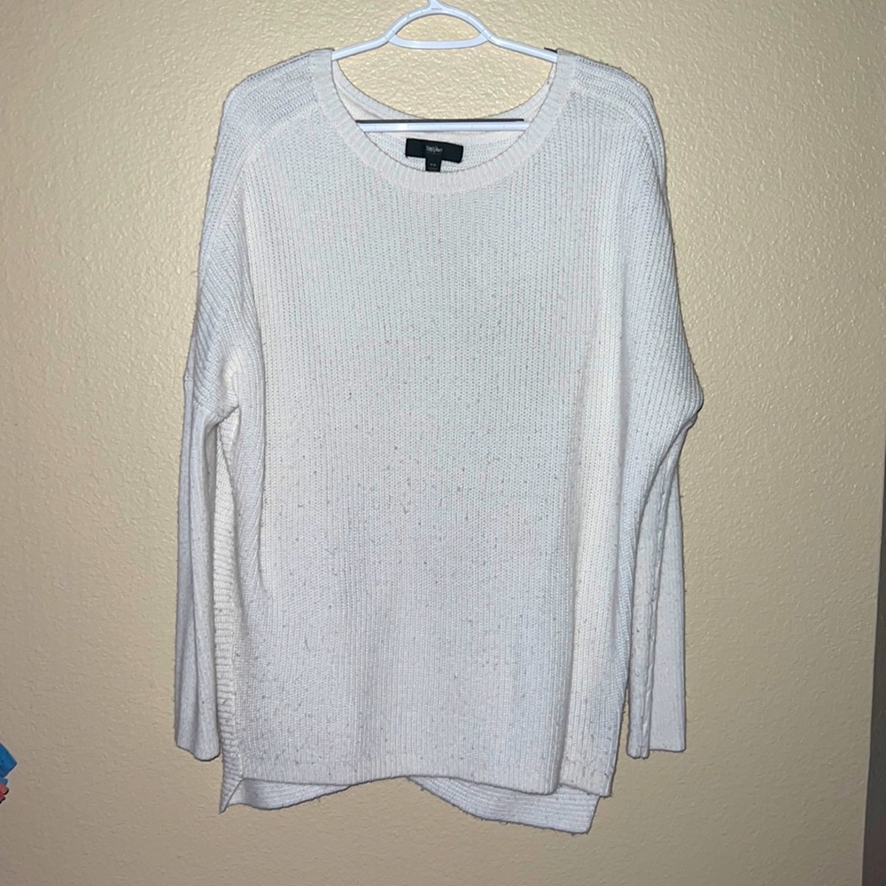 Mossimo White Pullover Sweater
